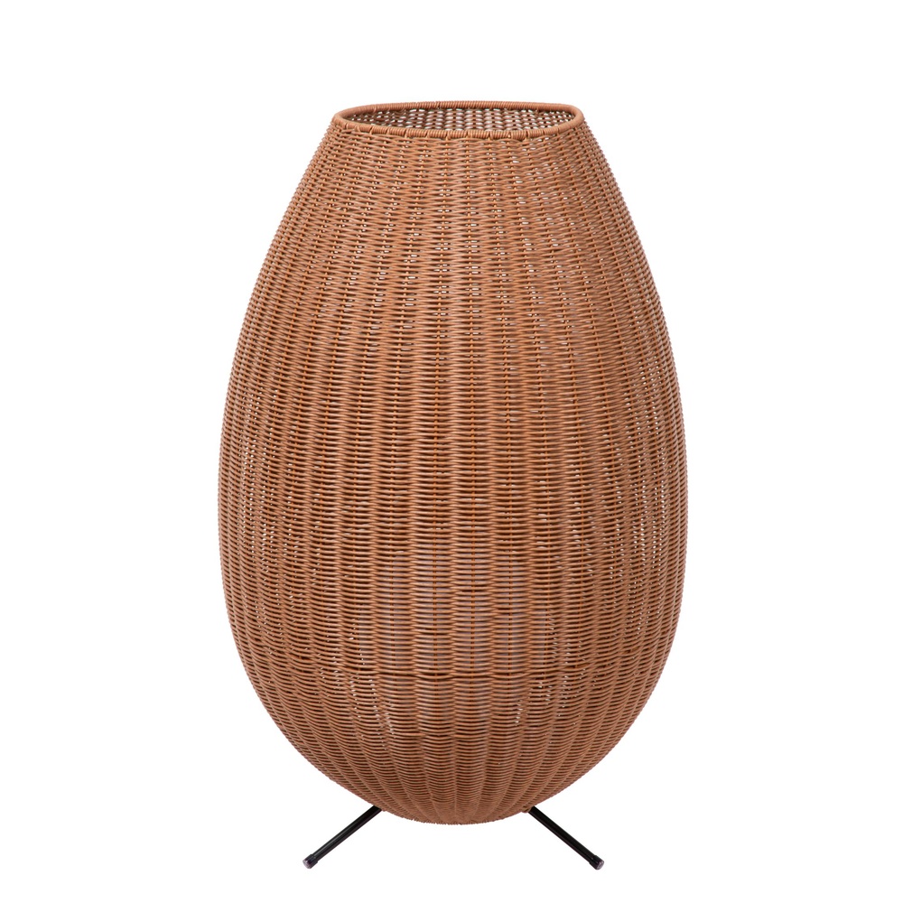 Lucide TafellampColin Ip44 oplaadbaar rotan - 03843/80/72
